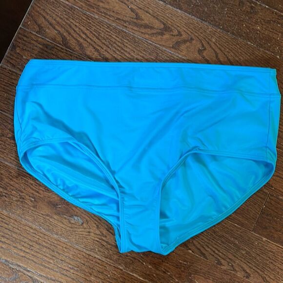 Ann Cole Lands End Profile‎ Womens Set of 3 Bikini Bottom Black Blue Size 20W - Picture 4 of 8